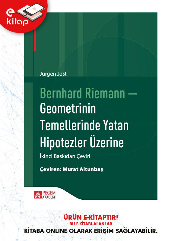 Bernhard Riemann - Geometrinin Temellerinde Yatan Hipotezler Üzerine (e-kitap) Bernhard Riemann - Geometrinin Temellerinde Yatan Hipotezler Üzerine (e-kitap)
