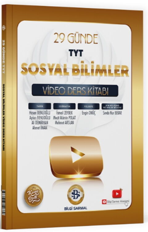Bilgi Sarmal TYT Sosyal Bilimler 29 Günde Video Ders Kitabı Bilgi Sarmal TYT Sosyal Bilimler 29 Günde Video Ders Kitabı