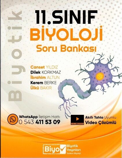 Biyotik Yayınları 11. Sınıf Biyoloji Soru Bankası