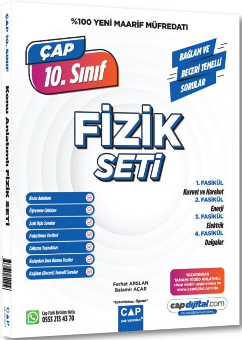 Çap Yayınları 10. Sınıf Fizik Maarif Model Set Çap Yayınları 10. Sınıf Fizik Maarif Model Set