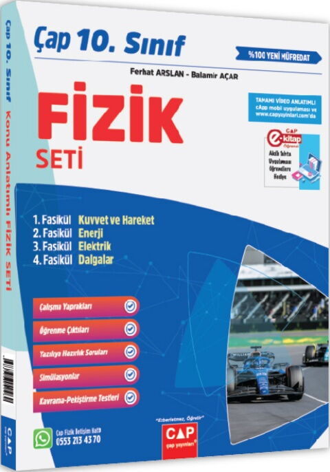 Çap Yayınları 10. Sınıf Fizik Seti Çap Yayınları 10. Sınıf Fizik Seti