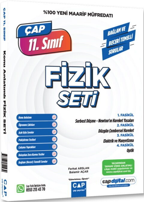 Çap Yayınları 11. Sınıf Fizik Maarif Model Set Çap Yayınları 11. Sınıf Fizik Maarif Model Set