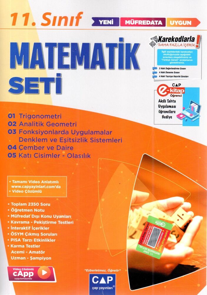 Çap Yayınları 11. Sınıf Matematik Anadolu Seti