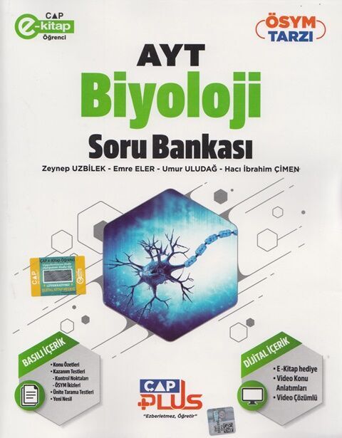 Çap Yayınları AYT Biyoloji Plus Serisi Soru Bankası
