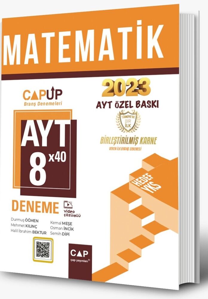 Çap Yayınları AYT Matematik 8 X 40 Up Deneme 2023 Özel Baskı