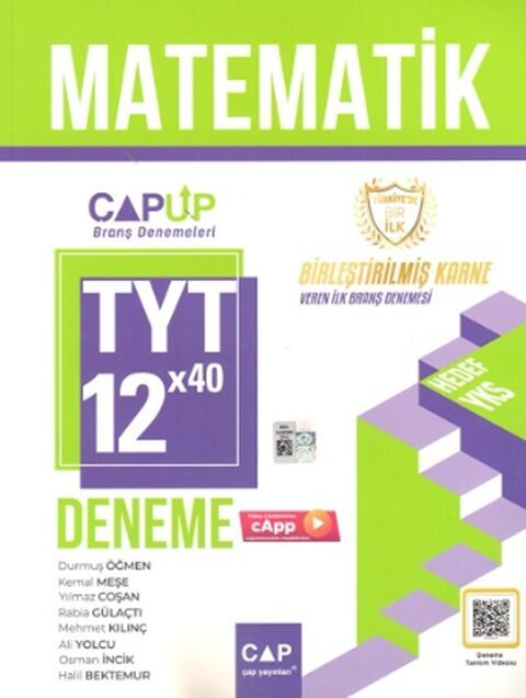 Çap Yayınları TYT Matematik 12 x 40 Up Deneme