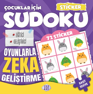 Çocuklar için Sudoku - Sticker Hediyeli Basit Seviye 2 Çocuklar için Sudoku - Sticker Hediyeli Basit Seviye 2