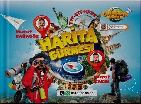 Coğrafya Gurmesi Yayınları TYT AYT Coğrafya Harita Gurmesi