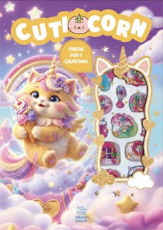 Cuticorn - Puffy Parlak Çıkartmalı Boyama Kitabı Cuticorn - Puffy Parlak Çıkartmalı Boyama Kitabı