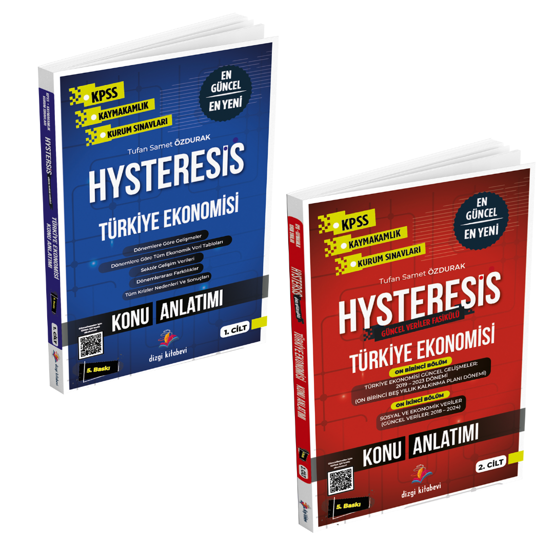 Dizgi Kitap 2025 Hysteresis Türkiye Ekonomisi Konu Anlatımı Güncellenmiş 5.Baskı Tufan Samet Özdurak