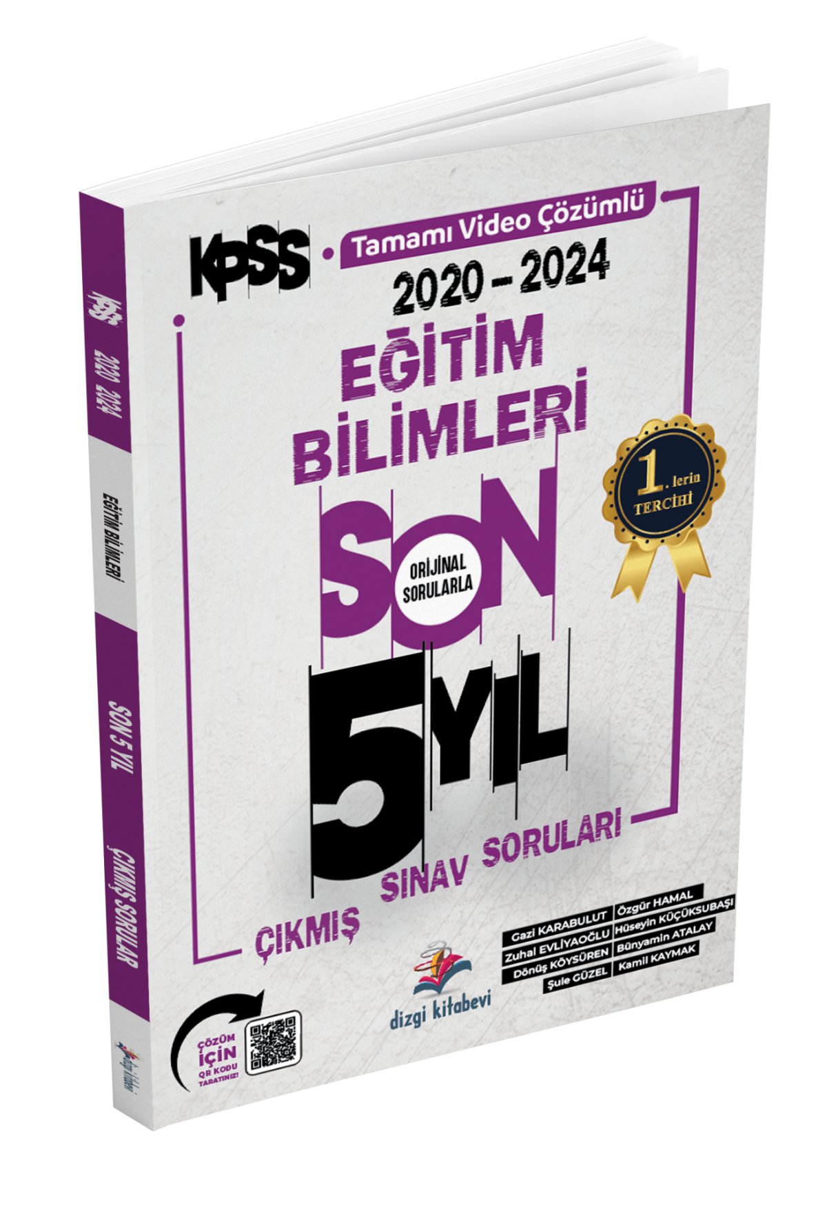 Dizgi Kitap 2025 KPSS Eğitim Bilimleri Son 5 Yıl Video Çözümlü Çıkmış Sorular