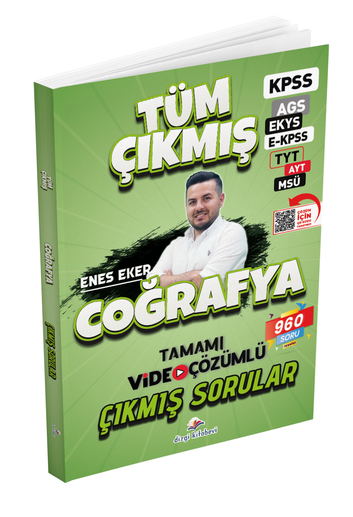 Dizgi Kitap 2026 Coğrafya Tüm Sınavlar Tamamı Video Çözümlü Çıkmış Sorular Enes Eker