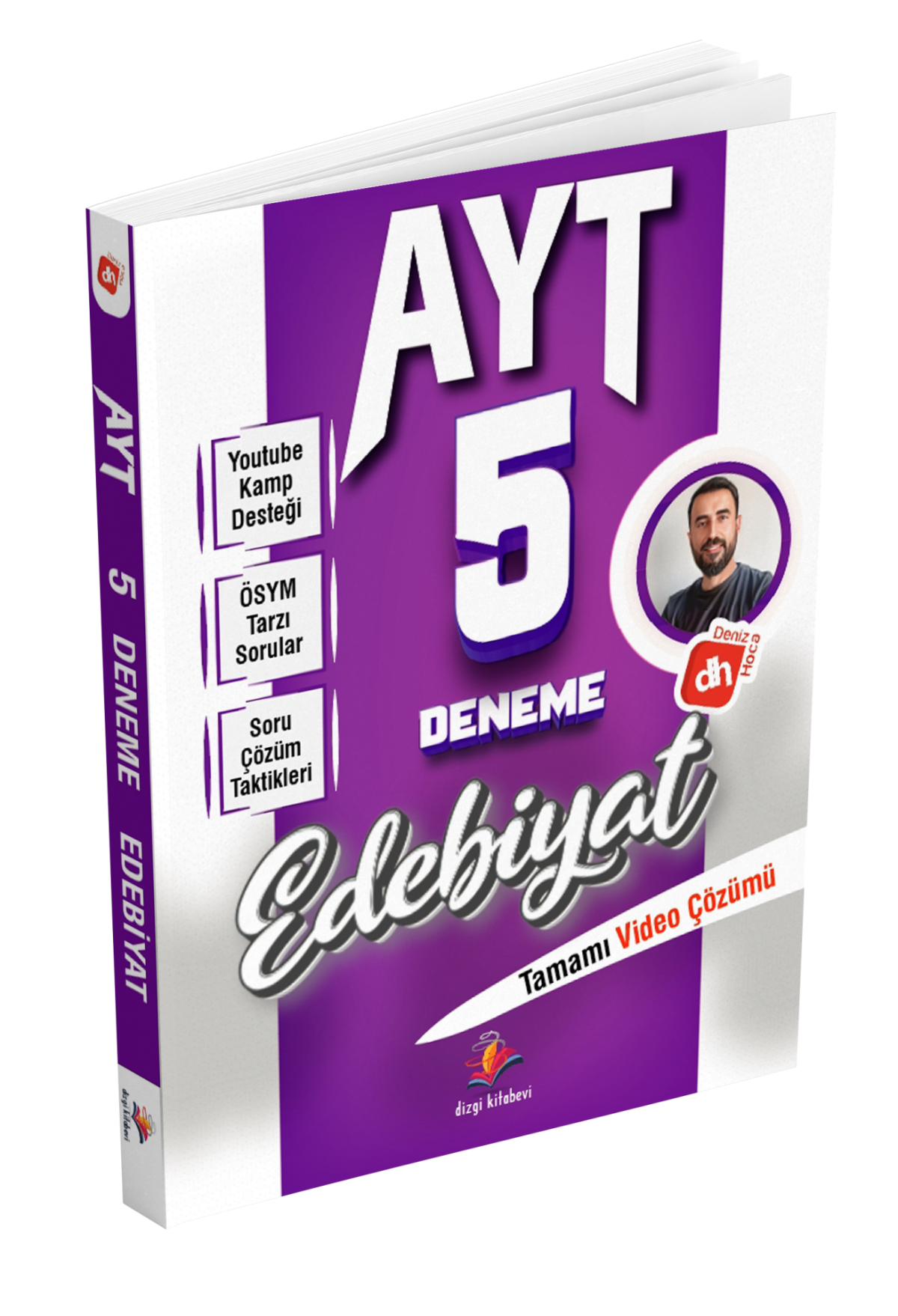 Dizgi Kitap 2026 Deniz Hoca AYT Edebiyat 5 Deneme Sınavı
