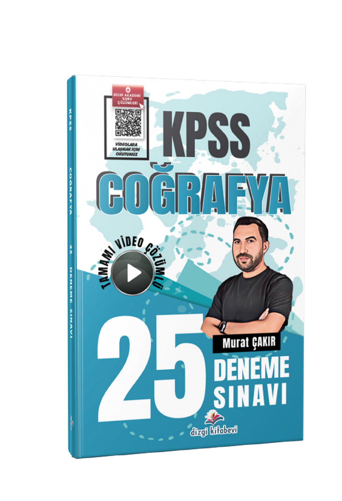 Dizgi Kitap 2026 KPSS Coğrafya Tamamı Video Çözümlü 25 Deneme Sınavı Murat Çakır