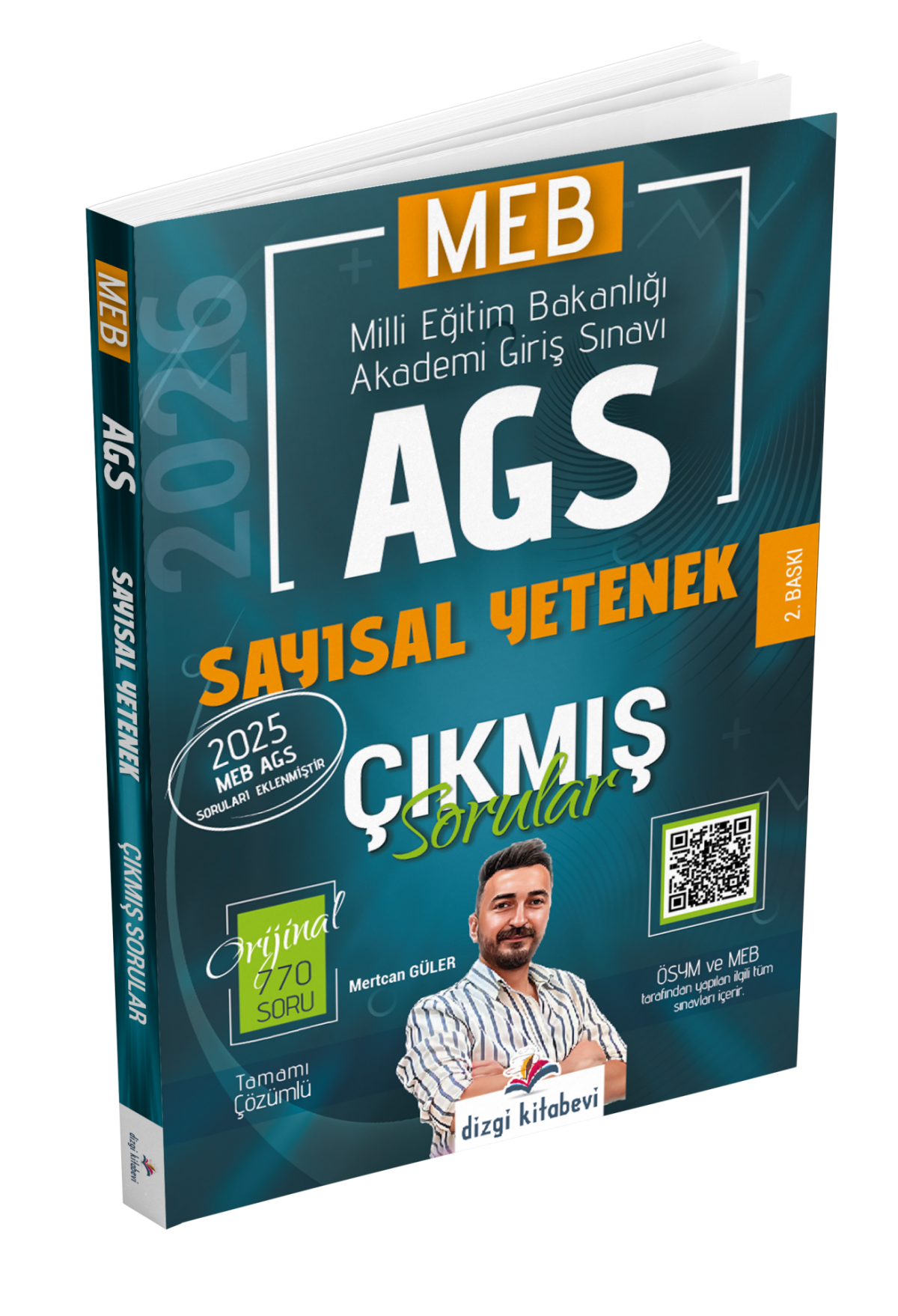 Dizgi Kitap 2026 MEB AGS Tamamı Video Çözümlü Sayısal Yetenek Çıkmış Sorular 2. Baskı Mertcan Güler