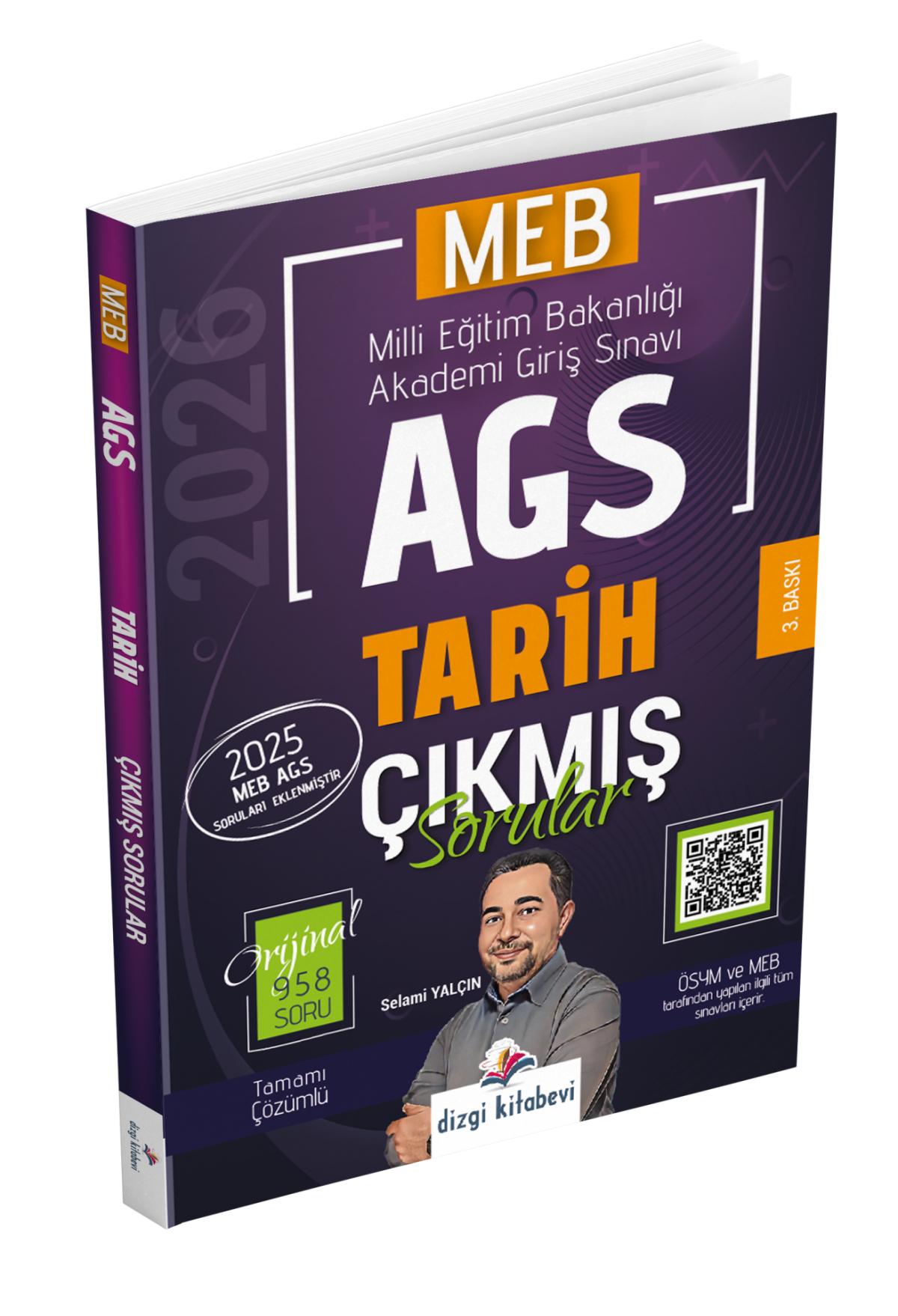 Dizgi Kitap 2026 MEB AGS Tamamı Video Çözümlü Tarih Çıkmış Sorular 3. Baskı Selami Yalçın
