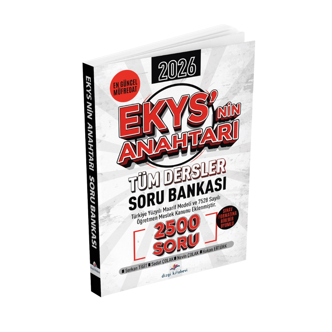 Dizgi Kitap 2026 MEB EKYS Müdür ve Müdür Yardımcılığı Ekys'nin Anahtarı Tüm Dersler Soru Bankası 2500 Soru Serkan Tigit Dizgi Kitap 2026 MEB EKYS Müdür ve Müdür Yardımcılığı Ekys'nin Anahtarı Tüm Dersler Soru Bankası 2500 Soru Serkan Tigit