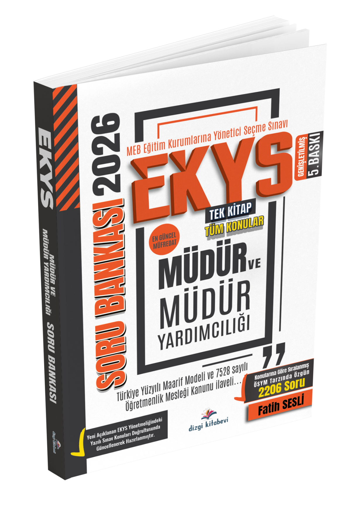 Dizgi Kitap 2026 MEB EKYS Müdür ve Müdür Yardımcılığı Soru Bankası Fatih Sesli Genişletilmiş 5. Baskı