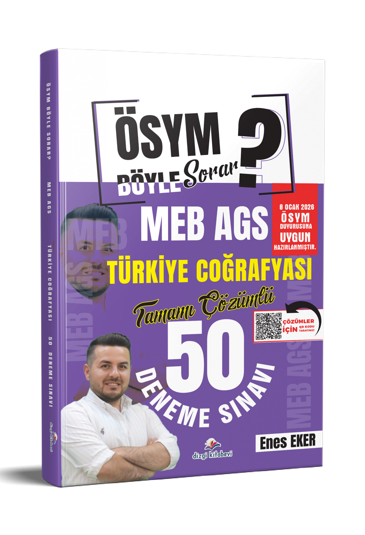 Dizgi Kitap ÖSYM Böyle Sorar 2026 MEB AGS Türkiye Coğrafyası Tamamı PDF Çözümlü 50 Deneme Sınavı Enes Eker