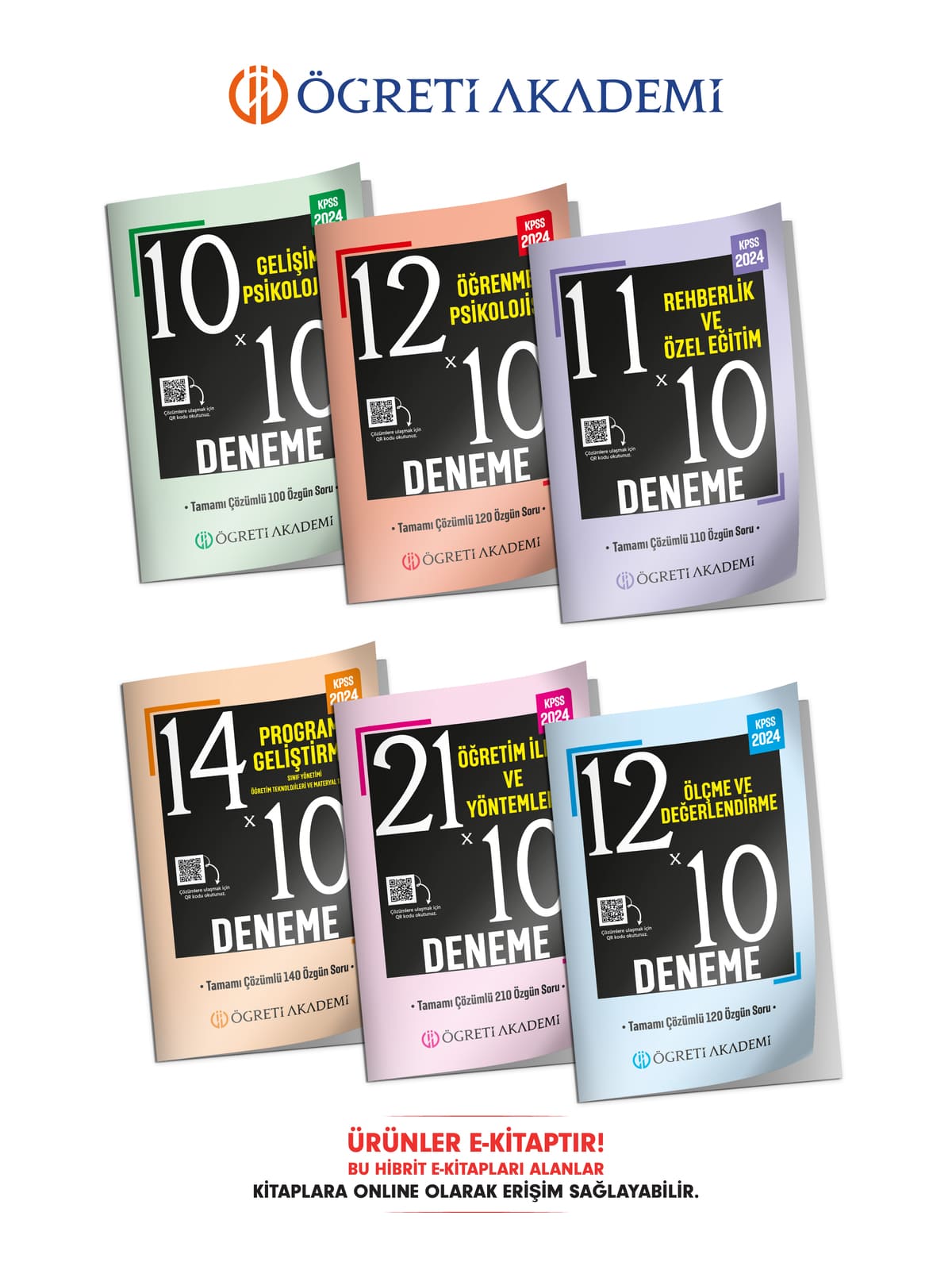 E-KİTAP 2024  Eğitim Bilimleri 60 Deneme Seti (6 Çeşit)