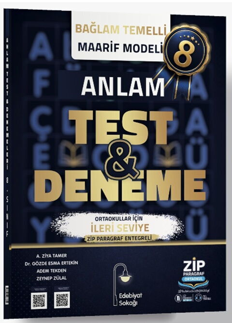Edebiyat Sokağı 8. Sınıf Anlam Maarif Model Test ve Deneme Edebiyat Sokağı 8. Sınıf Anlam Maarif Model Test ve Deneme