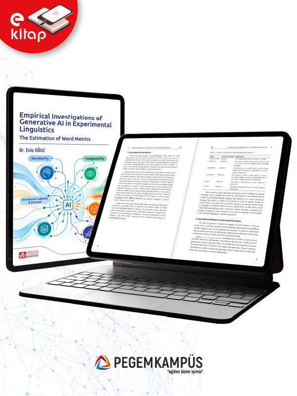 Empirical Investigations of Generative Ai in Expetrimental Linguistics The Estimation of Word Metrics (e-kitap) Empirical Investigations of Generative Ai in Expetrimental Linguistics The Estimation of Word Metrics (e-kitap)