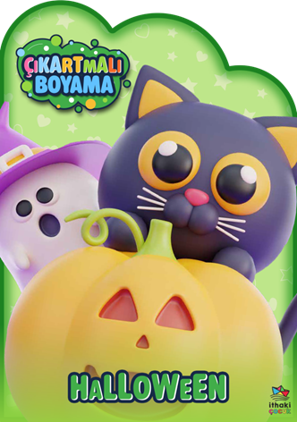 Halloween Zamanı – Çıkartmalı Boyama Kitabı Halloween Zamanı – Çıkartmalı Boyama Kitabı