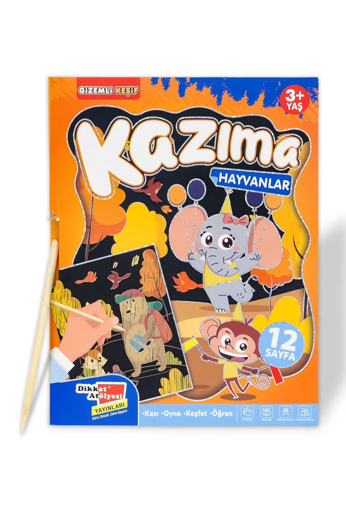 Hayvanlar Kazıma Etkinlik Kitabı