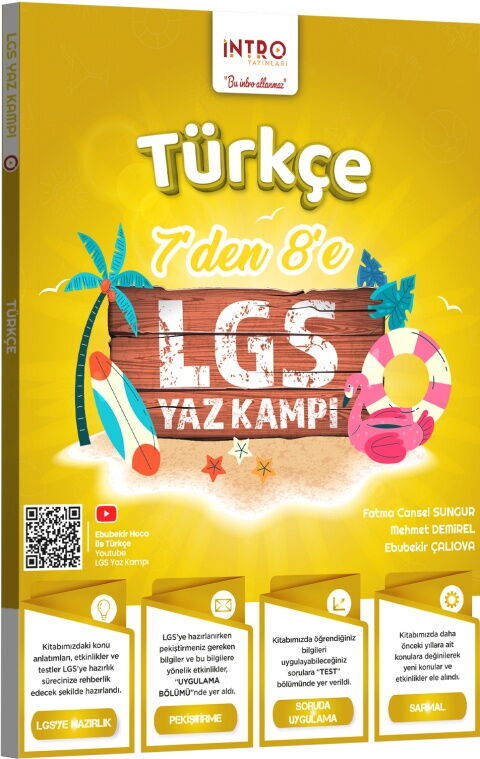 İntro Yayınları 7 den 8 e LGS Türkçe Yaz Kampı İntro Yayınları 7 den 8 e LGS Türkçe Yaz Kampı