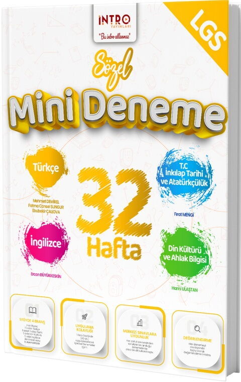 İntro Yayınları 8. Sınıf LGS Sözel 32 Hafta Mini Deneme İntro Yayınları 8. Sınıf LGS Sözel 32 Hafta Mini Deneme