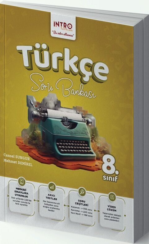 İntro Yayınları 8. Sınıf Türkçe Soru Bankası İntro Yayınları 8. Sınıf Türkçe Soru Bankası
