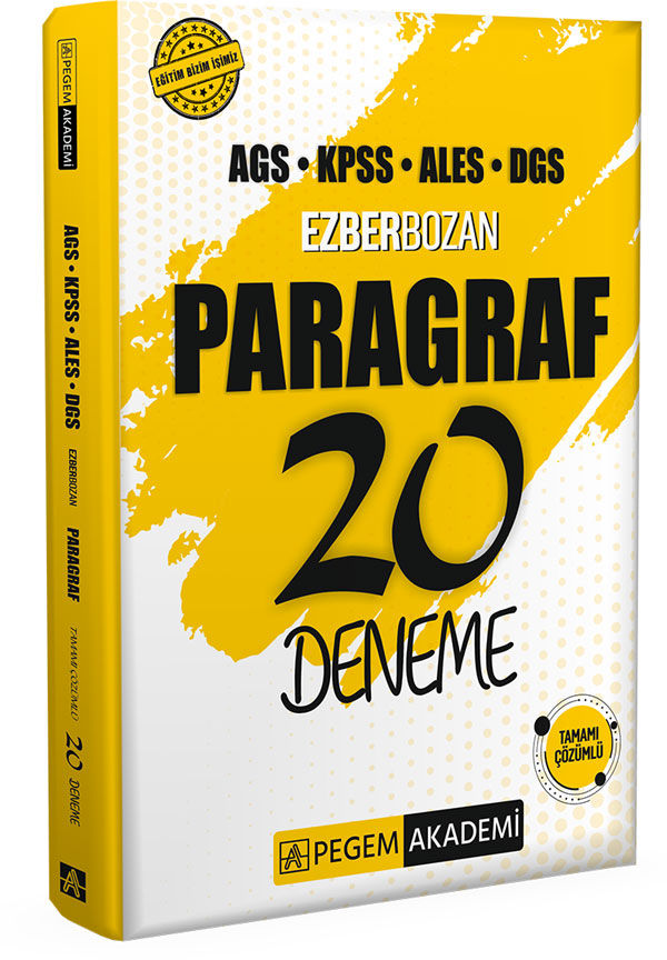 AGS KPSS ALES DGS Ezberbozan Paragraf 20 Deneme AGS KPSS ALES DGS Ezberbozan Paragraf 20 Deneme