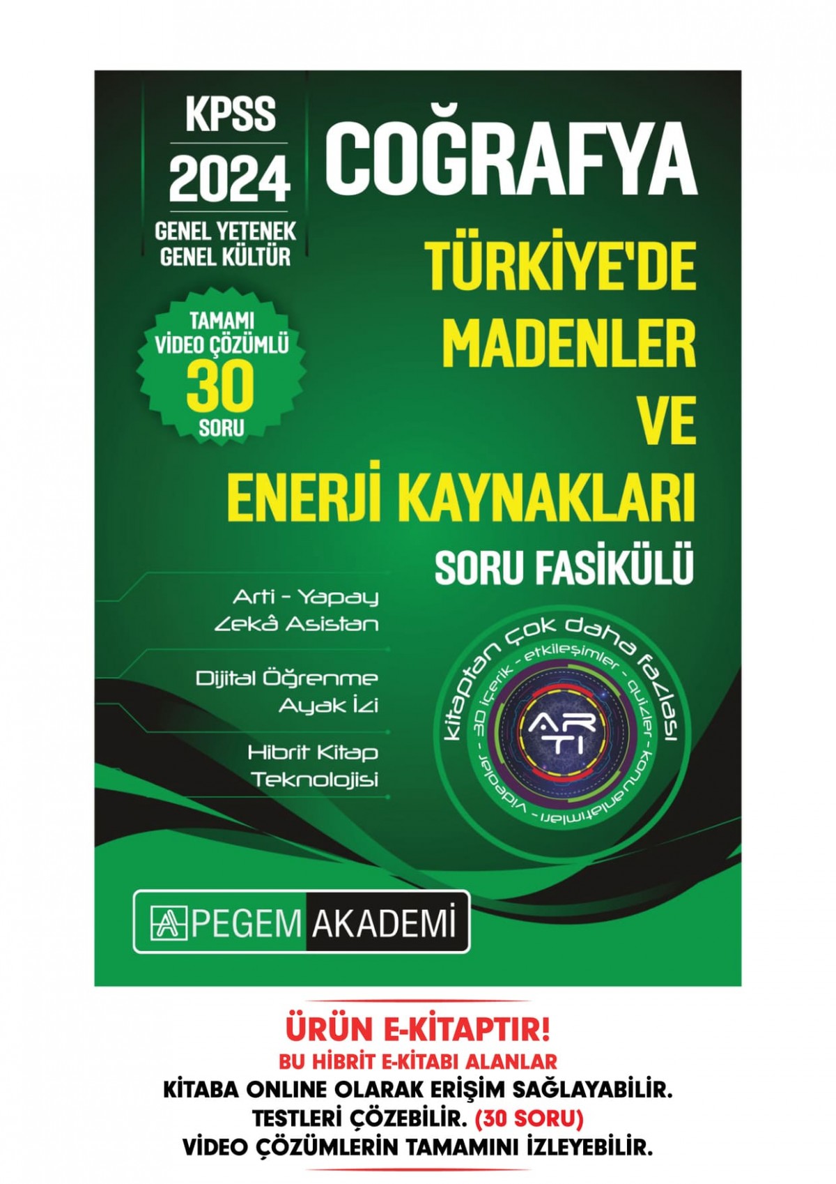 KPSS Coğrafya - Türkiye'de Madenler ve Enerji Kaynakları Soru Fasikülü KPSS Coğrafya - Türkiye'de Madenler ve Enerji Kaynakları Soru Fasikülü