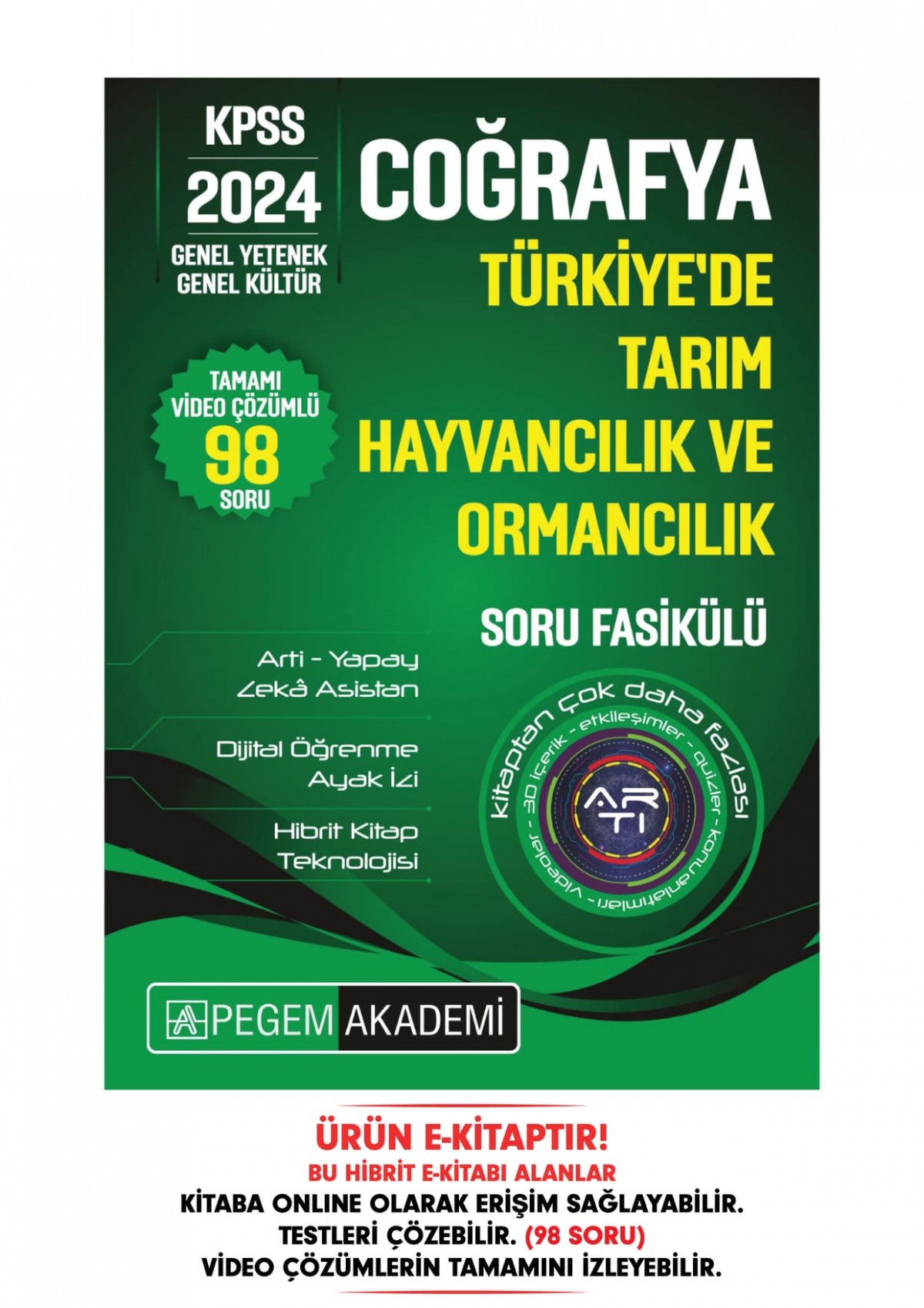 KPSS Coğrafya - Türkiye'de Tarım-Hayvancılık ve Ormancılık Soru Fasikülü KPSS Coğrafya - Türkiye'de Tarım-Hayvancılık ve Ormancılık Soru Fasikülü