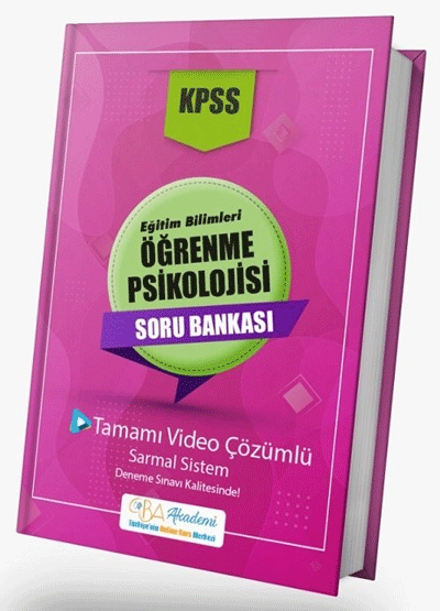 KPSS Eğitim Bilimleri Öğrenme Psikolojisi Soru Bankası Video Çözümlü