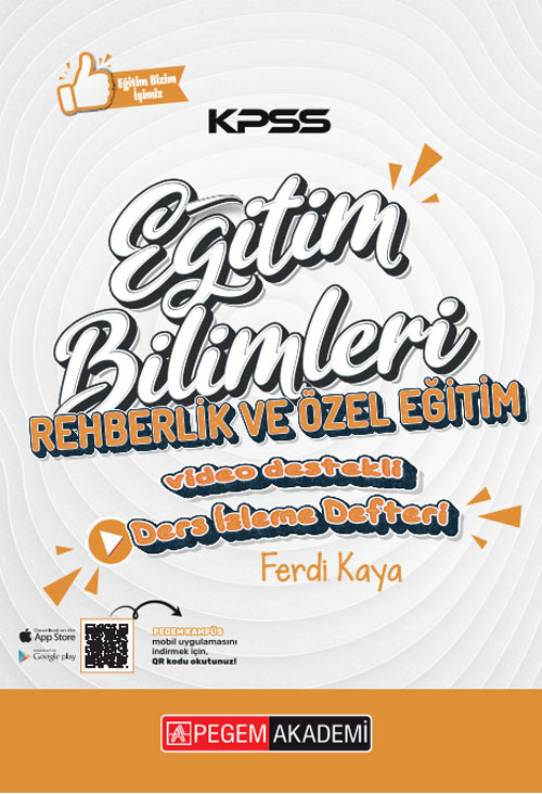 KPSS Eğitim Bilimleri Rehberlik ve Özel Eğitim Ders İzleme Defteri KPSS Eğitim Bilimleri Rehberlik ve Özel Eğitim Ders İzleme Defteri