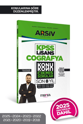 KPSS Lisans Coğrafya Konu Konu Çıkmış Sorular Son 8 Yıl Çıkmış Sorular (2025 Dahil)