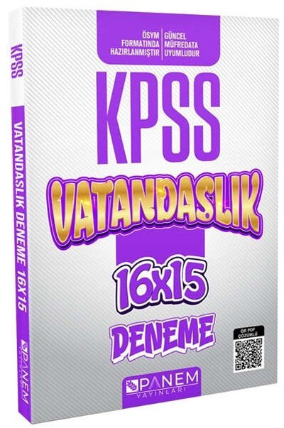 KPSS Vatandaşlık 16x15 Deneme PDF Çözümlü