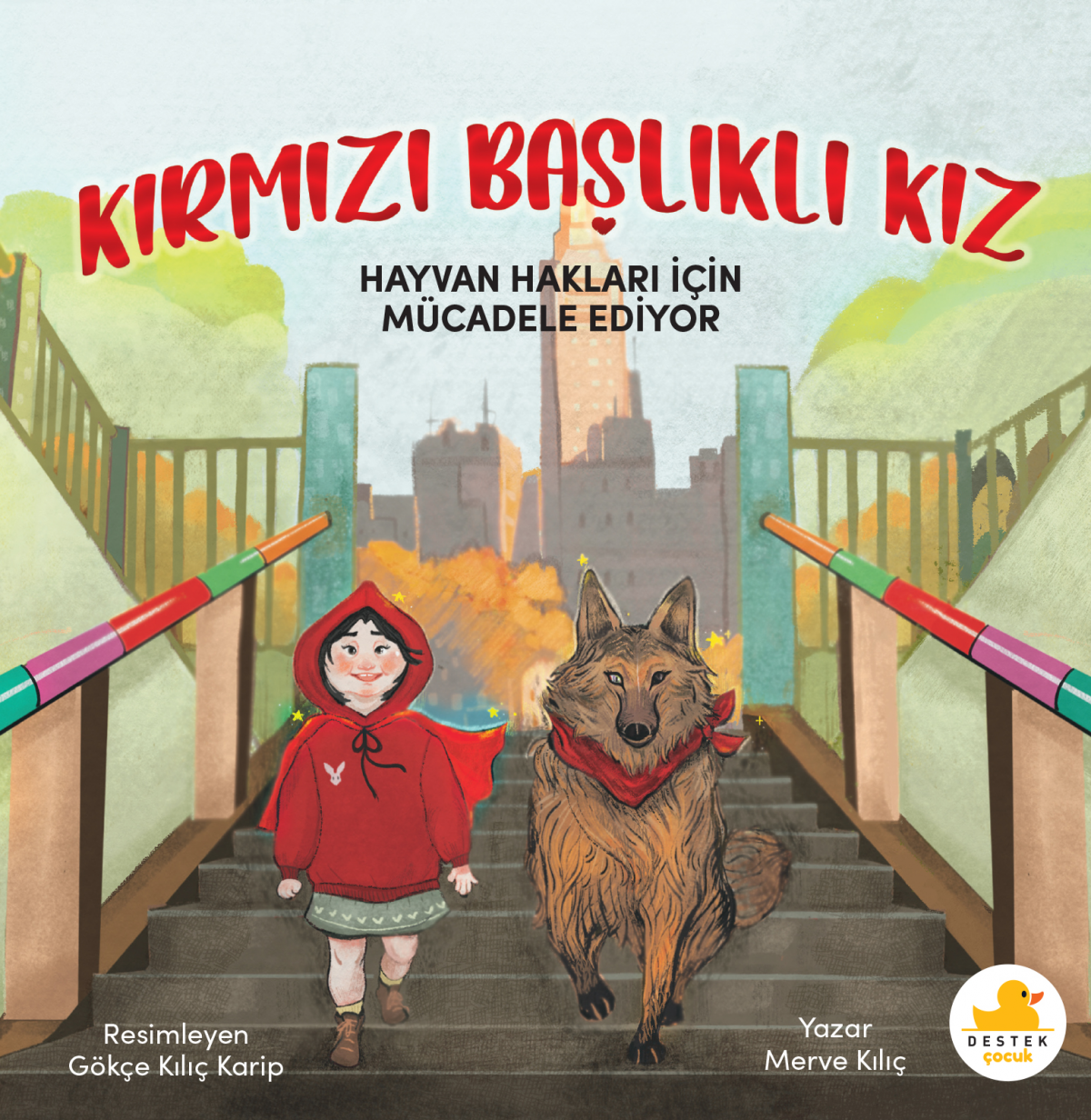 Kırmızı Başlıklı Kız Hayvan Hakları İçin Mücadele Ediyor Kırmızı Başlıklı Kız Hayvan Hakları İçin Mücadele Ediyor