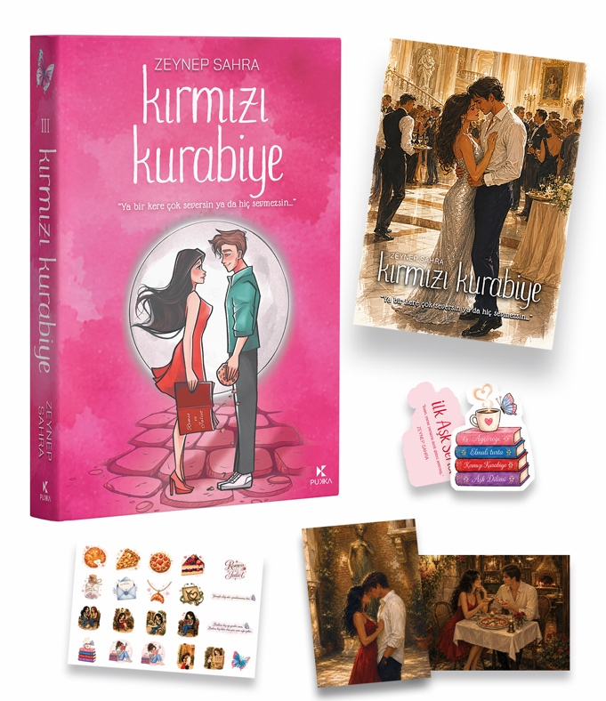 Kırmızı Kurabiye - Kenar Boyamalı - Ciltli Kırmızı Kurabiye - Kenar Boyamalı - Ciltli