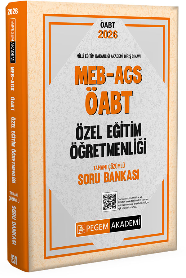 2026 MEB AGS ÖABT Özel Eğitim Öğretmenliği Tamamı Çözümlü Soru Bankası 2026 MEB AGS ÖABT Özel Eğitim Öğretmenliği Tamamı Çözümlü Soru Bankası