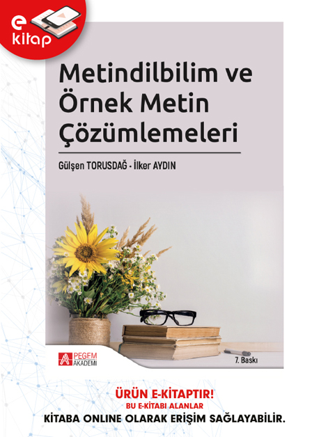 Metindilbilim ve Örnek Metin Çözümlemeleri (e-kitap) Metindilbilim ve Örnek Metin Çözümlemeleri (e-kitap)