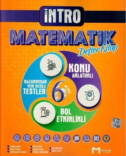 Mozaik Yayınları 6. Sınıf Matematik Defter Kitap Mozaik Yayınları 6. Sınıf Matematik Defter Kitap
