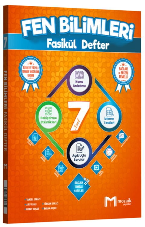 Mozaik Yayınları 7. Sınıf Fen Bilimleri Fasikül Defter Mozaik Yayınları 7. Sınıf Fen Bilimleri Fasikül Defter