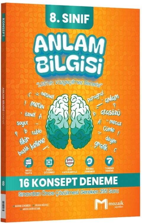 Mozaik Yayınları 8. Sınıf Anlam Bilgisi 16 lı Konsept Deneme