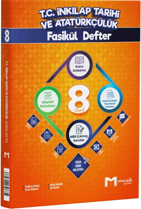 Mozaik Yayınları 8. Sınıf İnkılap Tarihi ve Atatürkçülük Fasikül Defter Mozaik Yayınları 8. Sınıf İnkılap Tarihi ve Atatürkçülük Fasikül Defter