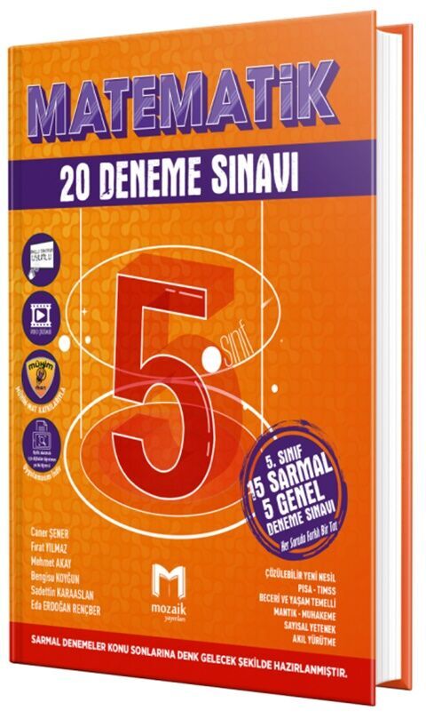 Mozaik Yayınları 5. Sınıf Matematik 20 Deneme
