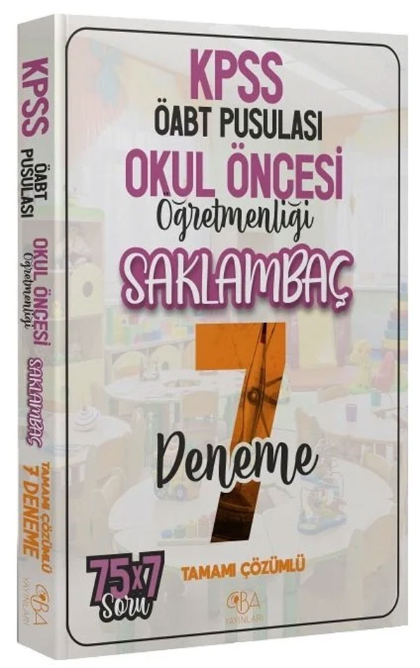 ÖABT Pusulası Okul Öncesi Öğretmenliği Saklambaç 7 Deneme Çözümlü