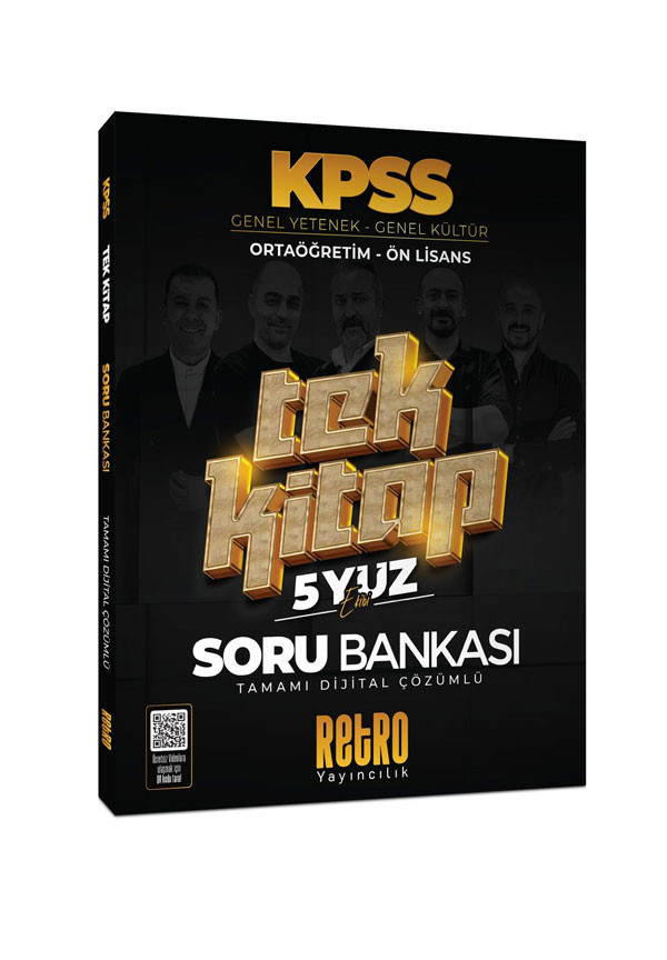 ORTAÖĞRETİM - ÖN LİSANS TEK KİTAP SORU BANKASI