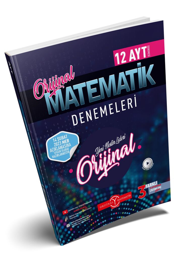 Orıjınal Yayınları AYT Matematik 12 li Deneme Özel Baskı